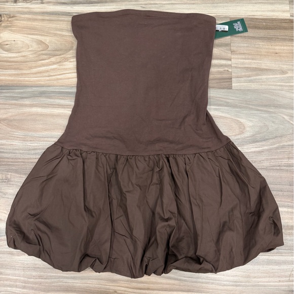 wild fable Dresses & Skirts - wild fable Chocolate Brown Strapless bubble dress